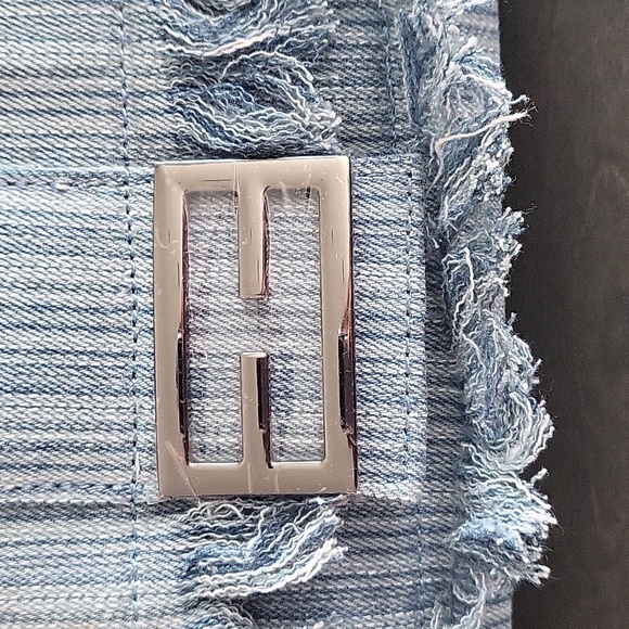 Denim baguette bag - Picture 4 of 11